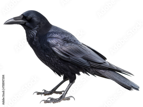 crow isolated on a transparent background. PNG