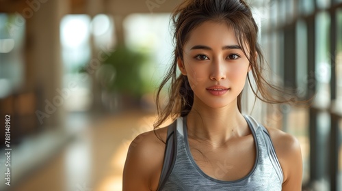Woman in Gray Tank Top Standing in Hallway Free Download Woman in Gray Tank Top Standing in Hallway - GFXLoad