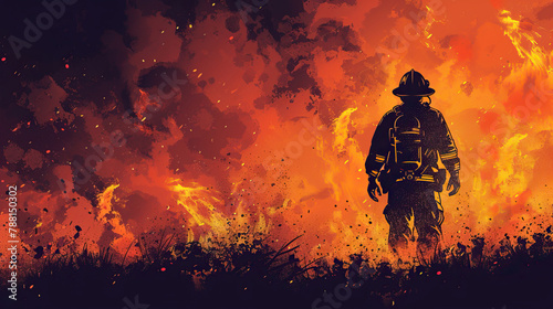 International Firefighter's Day  Suitable for Poster, Banners, campaign and greeting card