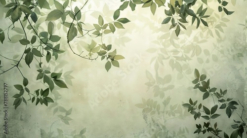 Asthetic Leaf Background