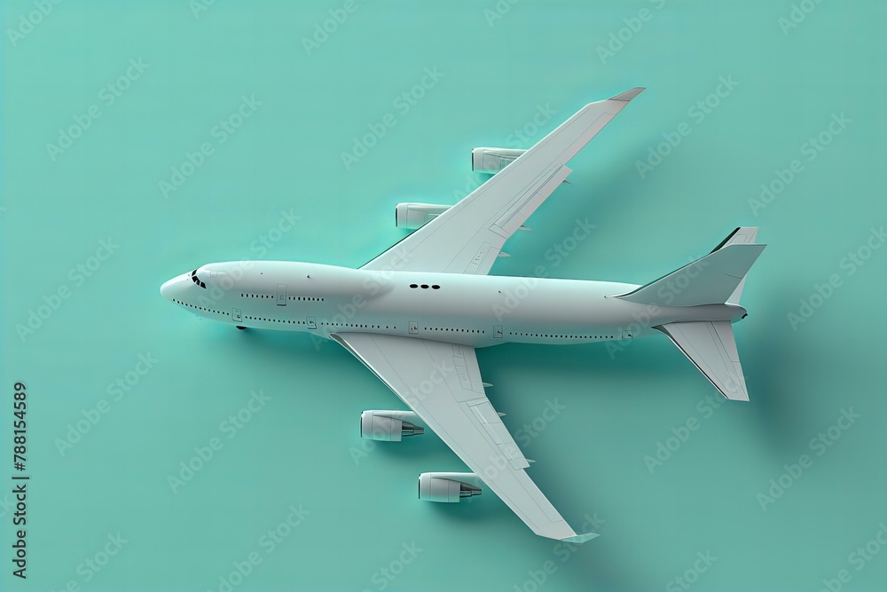 3D model of a plane, travel concept 3D model of a plane, travel concept