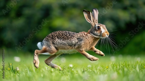 Rabbit in the grass. © Nazia