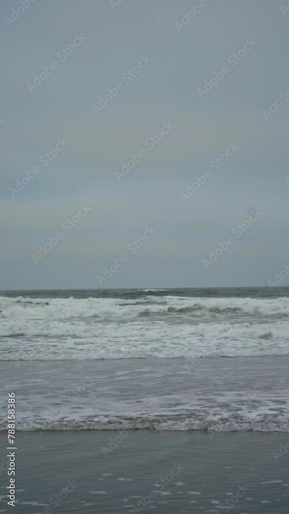Cloudy Early Morning Ocean Beach Landscape In San Francisco, California, USA Cloudy Early Morning Ocean Beach Landscape In San Francisco, California, USA