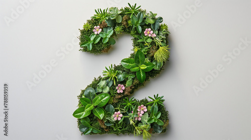 Living Green Wall Number Two with Blooming Flowers