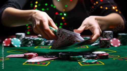 A High-Stakes Poker Game photo