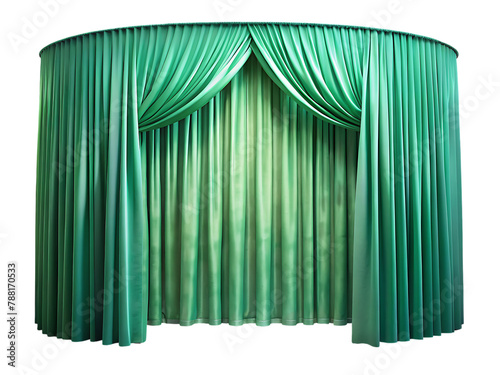 beautiful green curtain