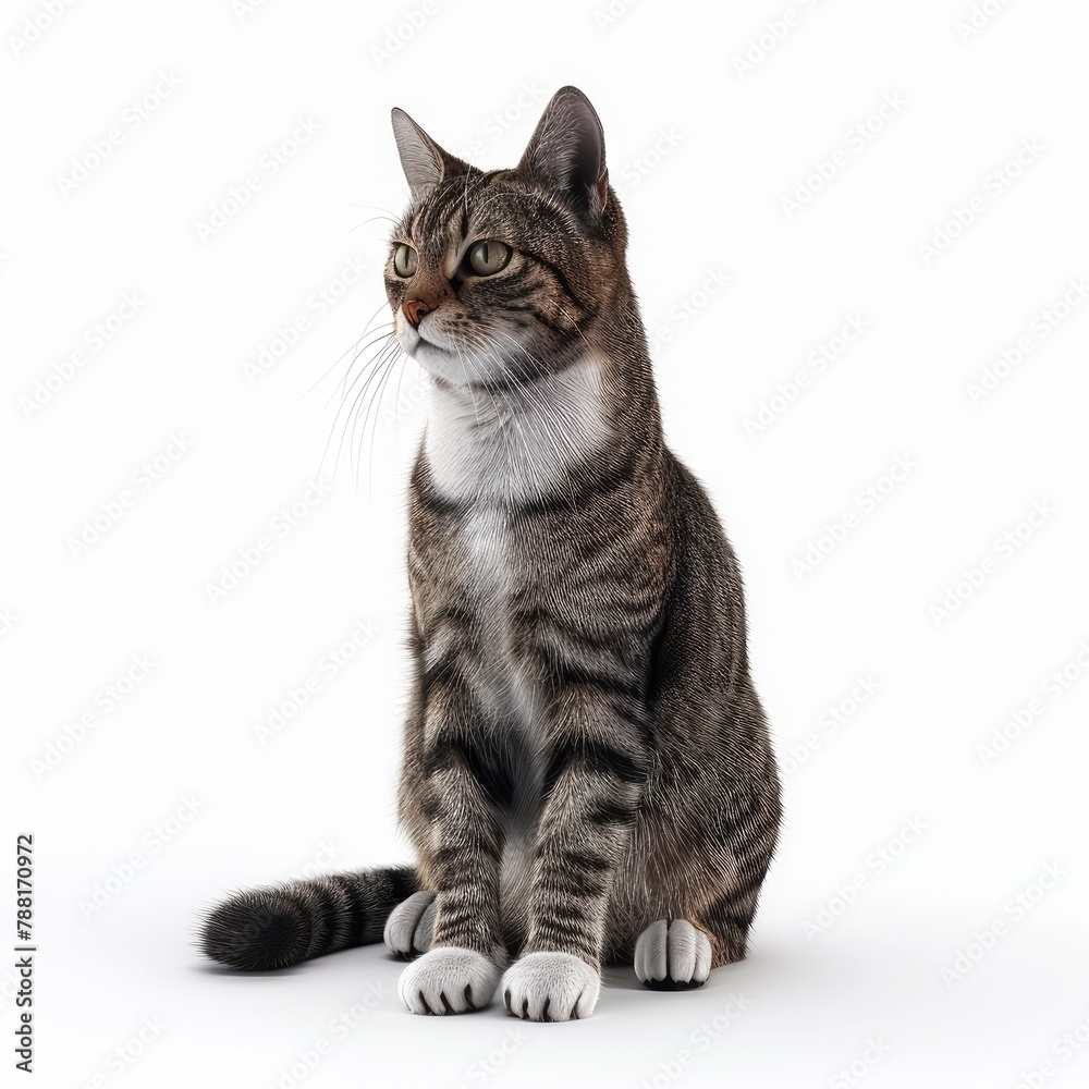 Photo of Cat isolated on white background Photo of Cat isolated on white background