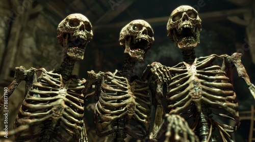 Zombie skeletons.