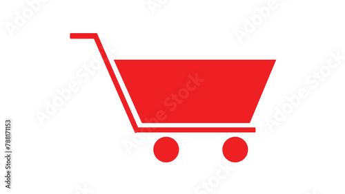 Shopping cart icon symbol, Full and empty shopping cart symbol, Web store shopping cart icon, Internet shop buy on white background.