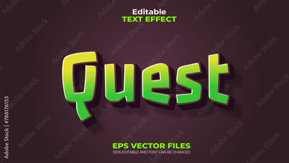 Text Effect Editable Vector EPS Cool Text Effect	
