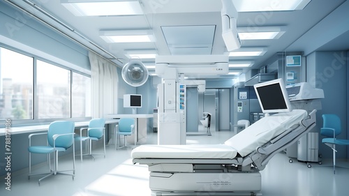 Interior of operating room in modern hospital. © MahmudulHassan