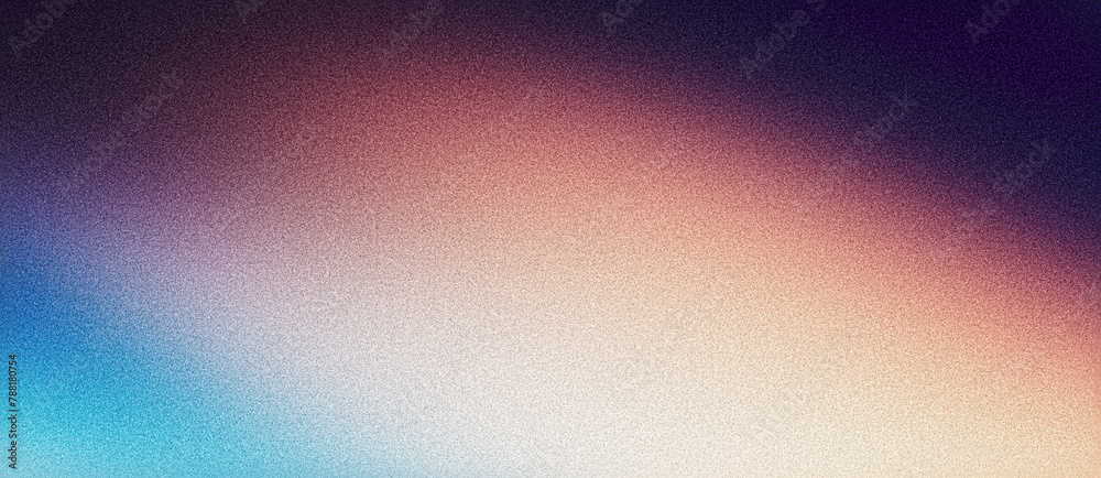 Obraz premium Noisy color gradient background grainy purple blue brown white beige abstract poster banner backdrop design