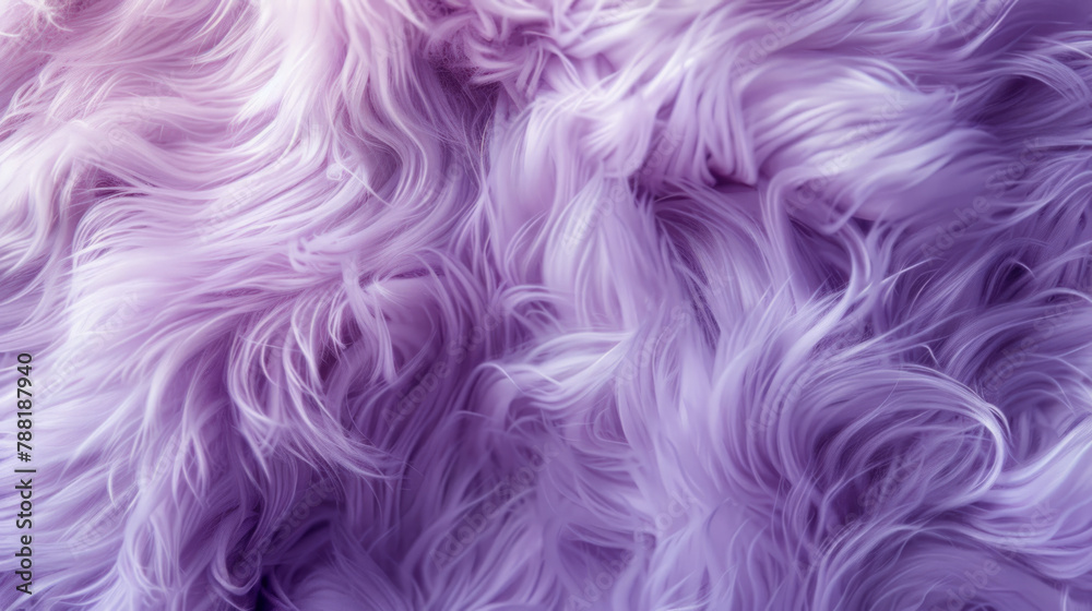 abstract fur background, concept color of the year 2024 Lavender Whisper.