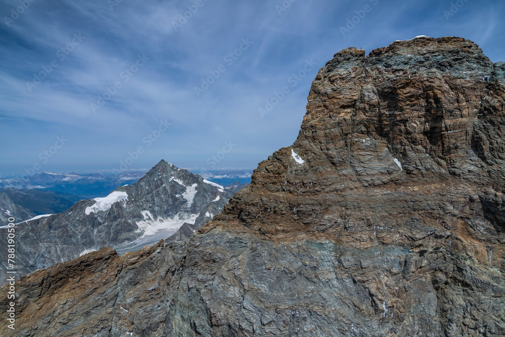 View of beautiful snow-capped Matterhorn mountain in the Alps, Zermatt, Switzerland. View of beautiful snow-capped Matterhorn mountain in the Alps, Zermatt, Switzerland.