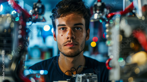 Male Robotics Engineer in High-Tech Lab © Mosaic Media