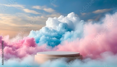 ai generative of a good work for marketing your product, thick clouds, beautiful fog and clear skies