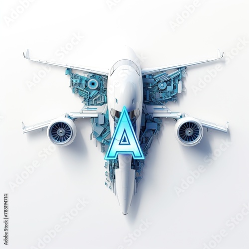 3d model of airplane photo