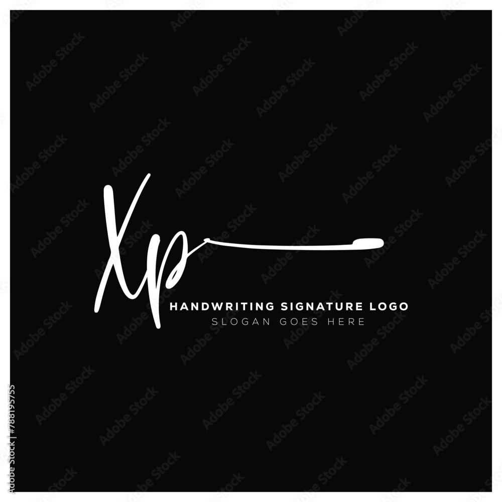 XP initials Handwriting signature logo. XP Hand drawn Calligraphy lettering Vector. XP letter real estate, beauty, photography letter logo design. XP initials Handwriting signature logo. XP Hand drawn Calligraphy lettering Vector. XP letter real estate, beauty, photography letter logo design.