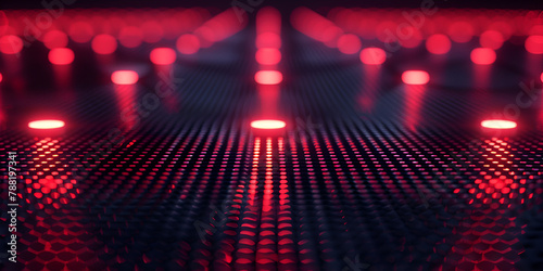 Dashing disco lights with red background,Redish lined lights of technology. photo