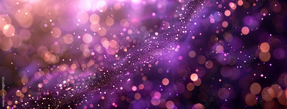 background with bubbles, Abstract purple background with bokeh effect and shining defocused glitters, Festive blue and purple background with bokeh, Ai 