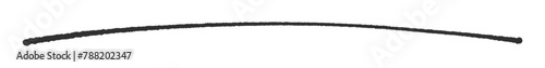 手書きの横長の線 - ラフに描いた1本の黒いアンダーライン - シンプルでおしゃれなデザイン素材
 photo