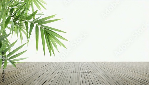 Balinese Bliss: Perspective Terrace with Bamboo Leaves for Exotic Design Concept