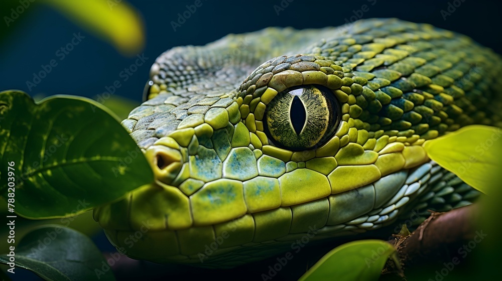 Close up of a green snake
Close up of a green snake
