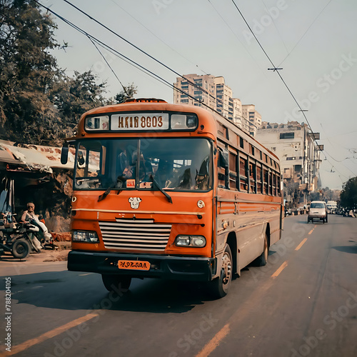 bus in the city