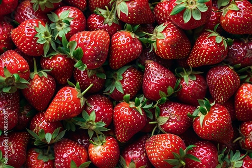Strawberries background, summer concept