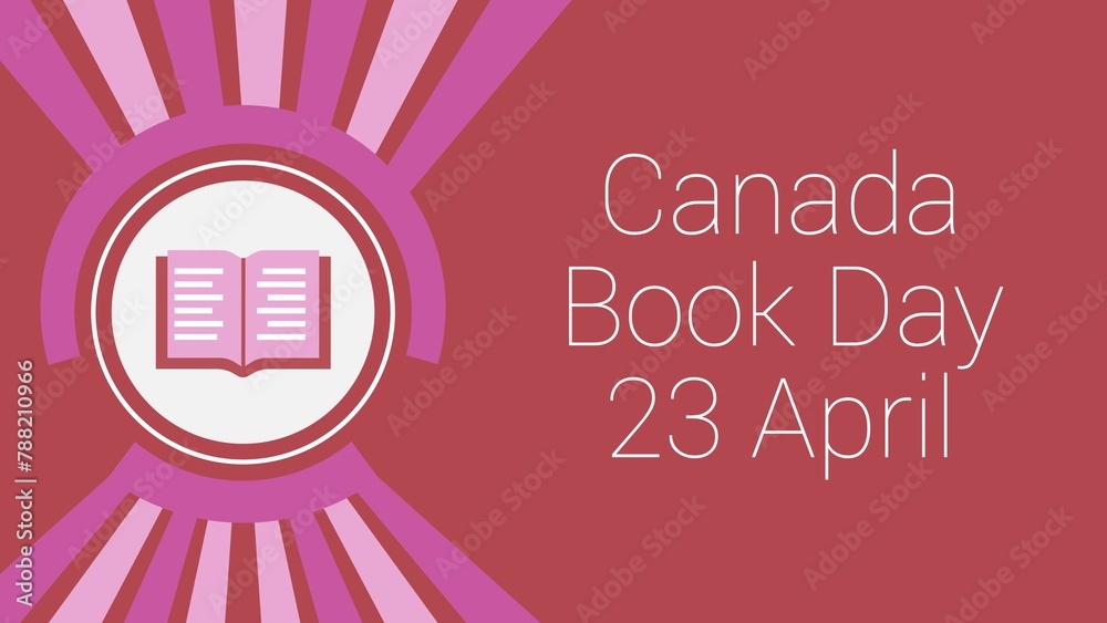 Canada Book Day web banner design  - obrazy, fototapety, plakaty 
