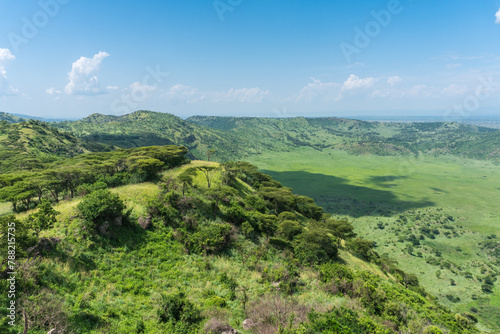 Crater drive in the Queen Elizabeth National Park, Uganda
