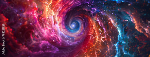 background with drops, Spiral galaxy in the dark, Multicolored vortex energy, cosmic spiral, Colorful vortex energy, cosmic spiral waves, multicolor swirls explosion, Ai generated