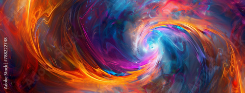 abstract background with lines, Spiral galaxy in the dark, Multicolored vortex energy, cosmic spiral, Colorful vortex energy, cosmic spiral waves, multicolor swirls explosion, Ai generated