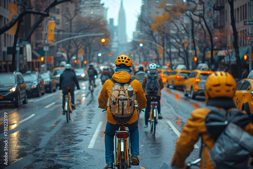 bike sharing program has bikes for rent in Manhattan and Brooklyn. photo
