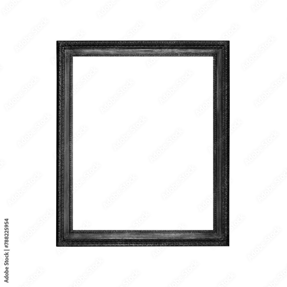 Black picture frame png sticker, transparent background Black picture frame png sticker, transparent background