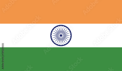 Illustration of the flag of India country