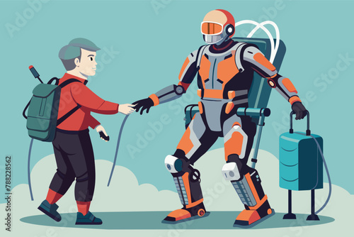 Advanced exoskeleton technology aiding mobility for individuals