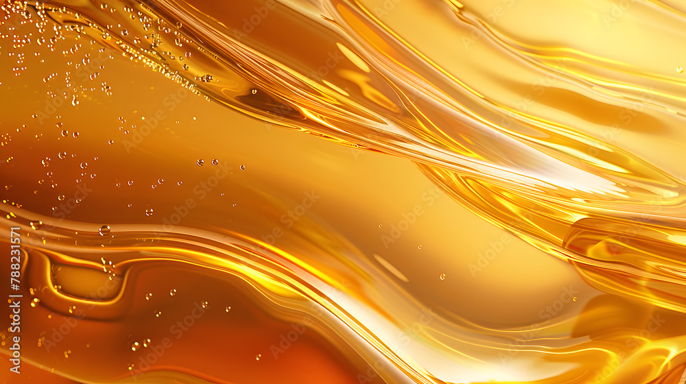 abstract background golden machine grease, lubrication amber ...