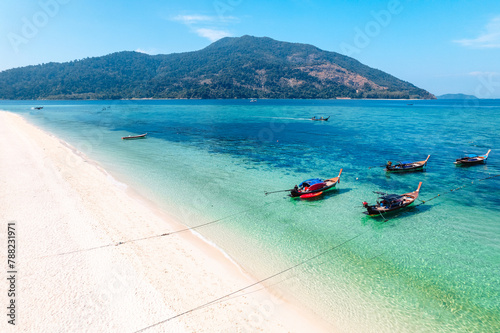 Beach and clear sea in summer on Koh Lipe