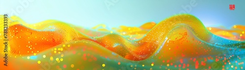 Liquid gold flow, closeup, warm glow, detailed texture for luxe abstract background photo