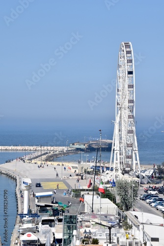 Ferris wheel in the port of Rimini