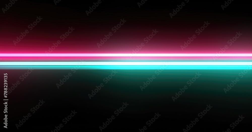 Cyber Neon Lines in Teal and Pink
