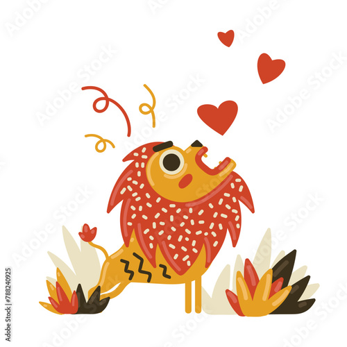 Roaring lion wanting love