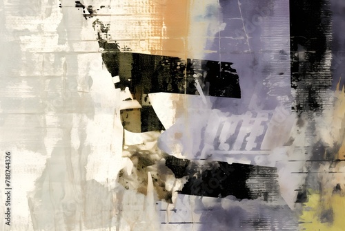 Typo, Fonts, Rough charcoal sketch on old paper, clean and simple brush stroke abstract art swatch on white background, cracked, black-and-gold etchings, fleeting light contrasts, deconstructive