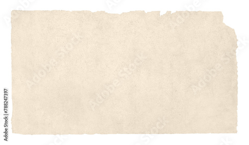 Kraft torn paper png cut out rectangular digital note collage element on transparent background photo