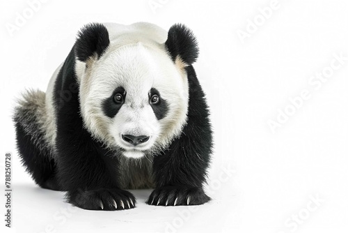 Giant panda  Isolated on white