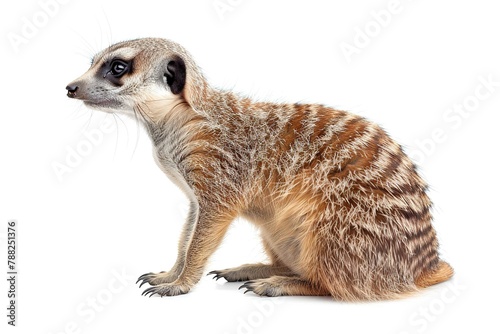 Meerkat, Isolated on white