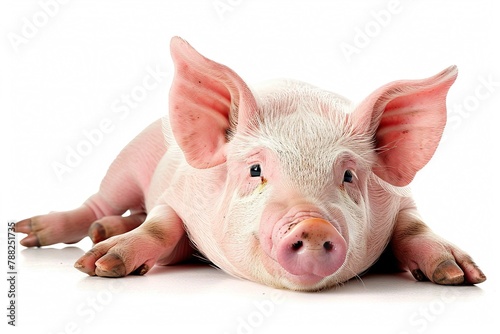 Pig, Isolated on white photo
