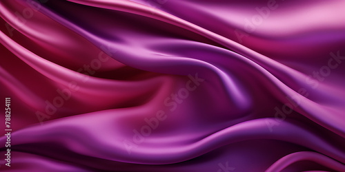 Abstract background luxury cloth or liquid wave or wavy folds of grunge silk texture AI-generated Image