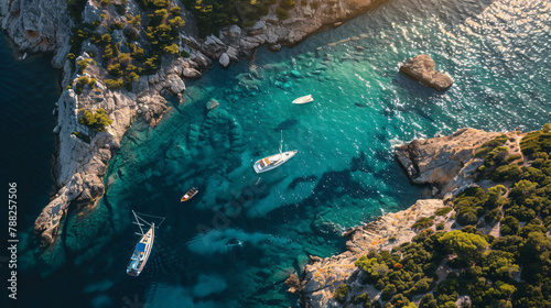 Boats near the Coast of Croatia